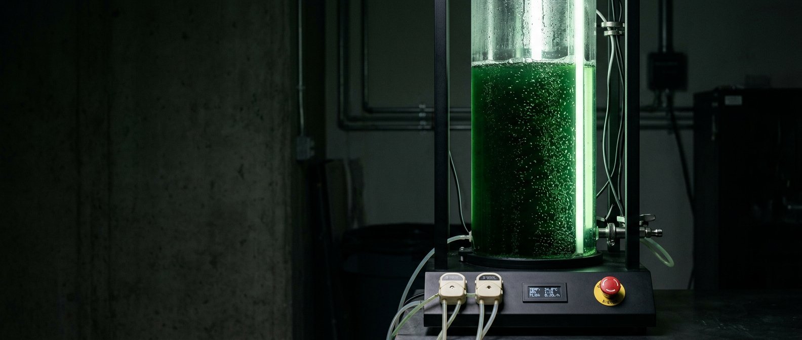 Algaephyte photobioreactor cultivating a dense Arthrospira culture